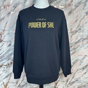 Athleta Fleece-Lined Crewneck Sweatshirt